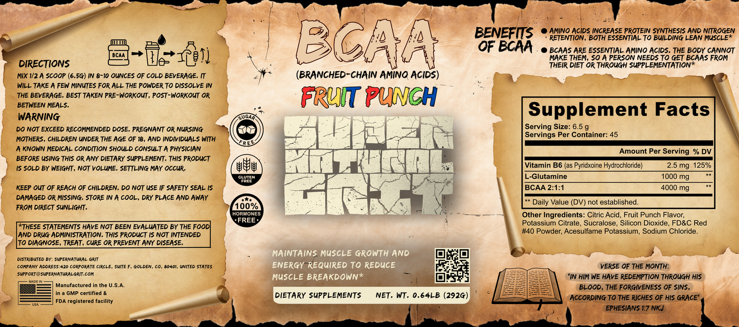 BCAA Shock Powder (Fruit Punch)