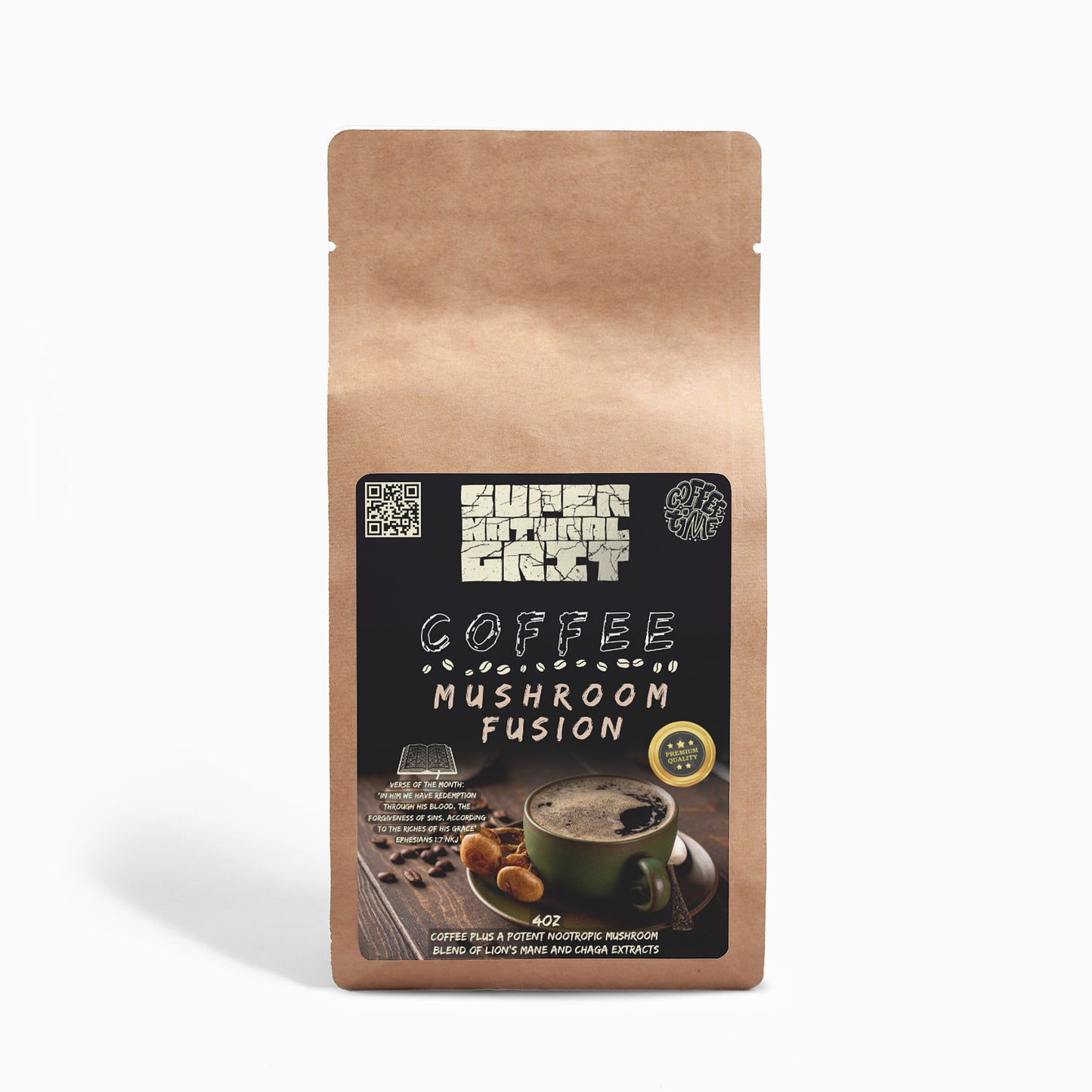 Mushroom Coffee Fusion - Lion’s Mane & Chaga 4oz