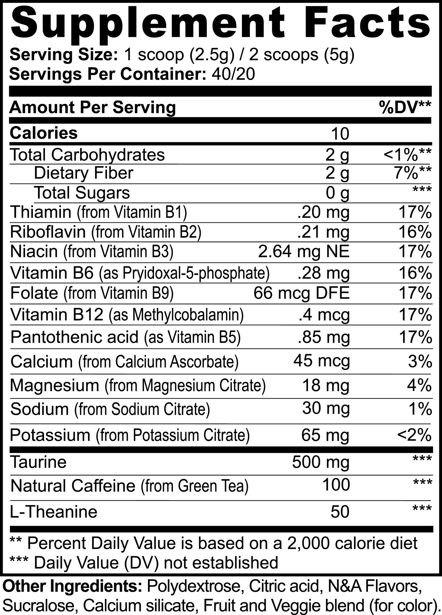 Energy Powder (honeydew Creamsicle)