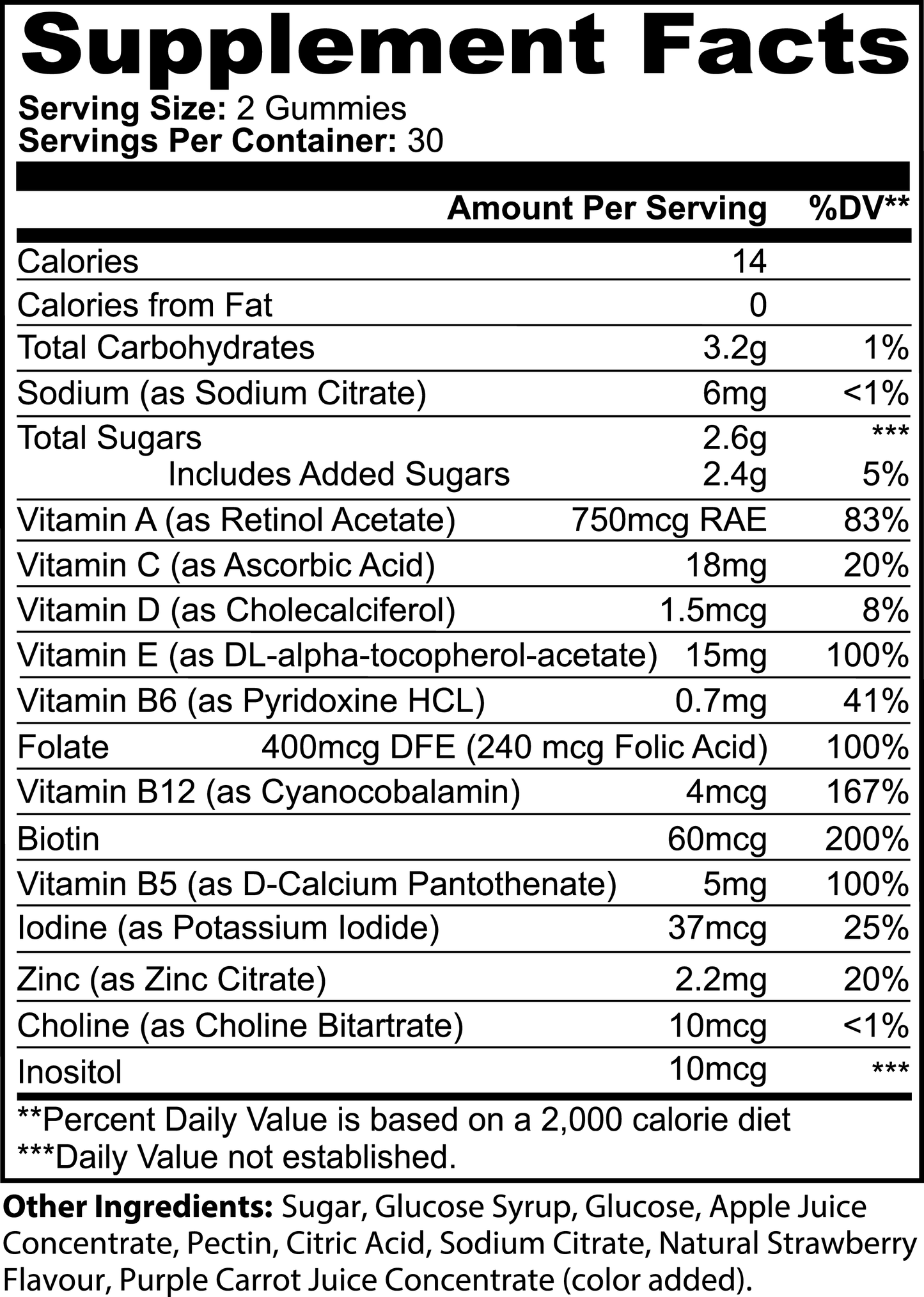 Multivitamin Gummies (Adult)