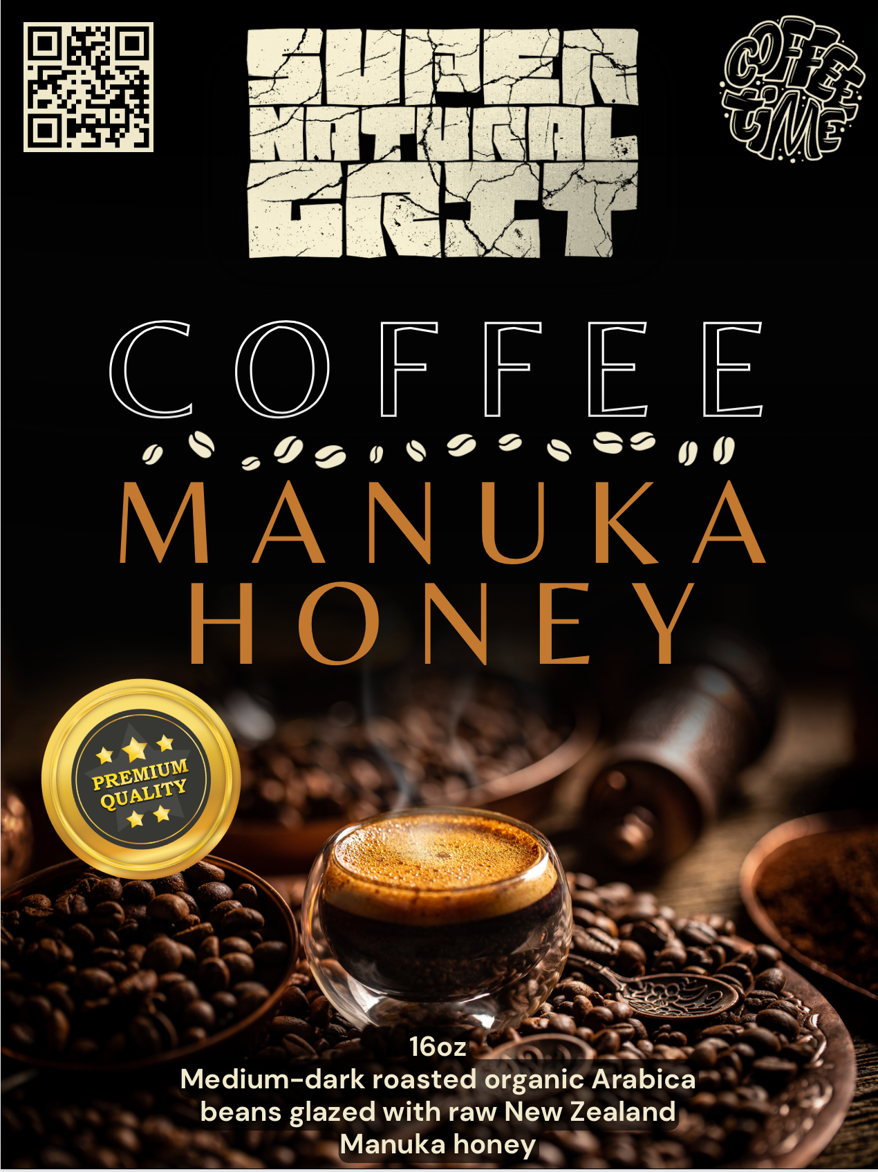 Manuka Honey Coffee 16oz