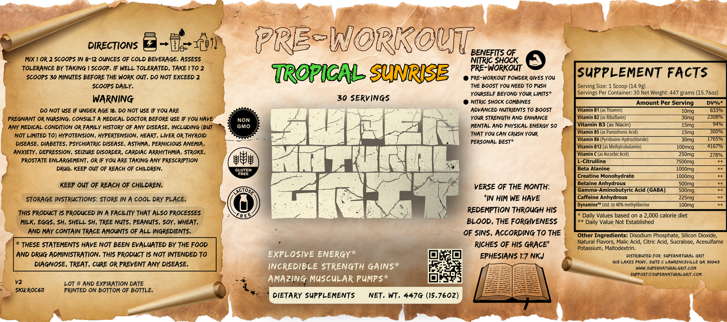 Pre-Workout (Tropical Sunrise)