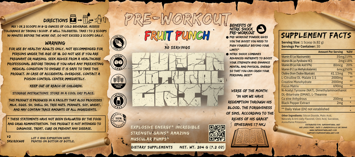 Pre-Workout (Fruit Punch)